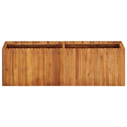 Градинска повдигната леха, 150x30x50 см, акациево дърво масив