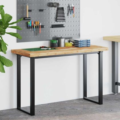 Плот за бюро, маслен финиш, 140x50x4 см, масивно дърво акация