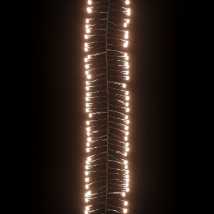 LED клъстърен стринг с 400 LED топло бяло PVC