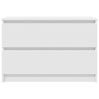 ТВ шкаф бял 80x35x54 cm Изработена дървесина