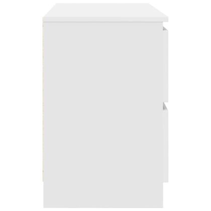 ТВ шкаф бял 80x35x54 cm Изработена дървесина