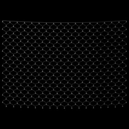 Коледна светеща мрежа студенобяла 4x4 м 544 LED закрито/открито