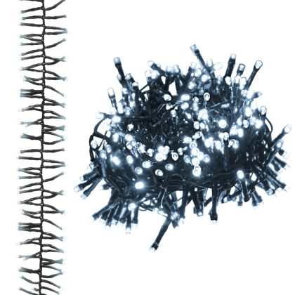 LED клъстърен стринг с 3000 LED студено бяло 23 м PVC