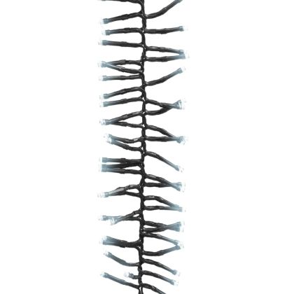 LED клъстърен стринг с 3000 LED студено бяло 23 м PVC