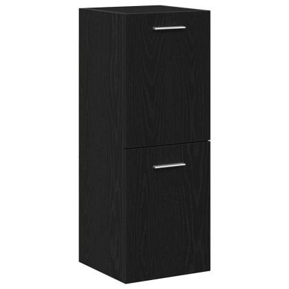 Комплект мебели за баня 3 pcs Черния дъб Инженерно дърво