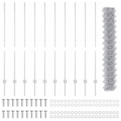 Ограда с пост Сребрист 1,4 x 10 m Стомана