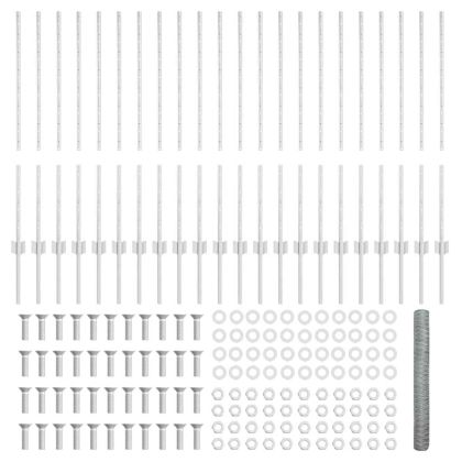 Ограда с пост Сребрист 1 x 50 m Стомана