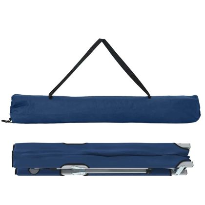 Сгъваемо къмпинг легло 2 pcs Синьо 194 x 62,5 x 42,5 см