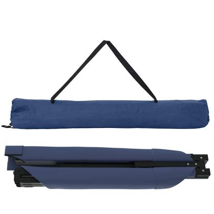 Сгъваемо къмпинг легло 2 бр. Синьо 193 x 69 x 45 см