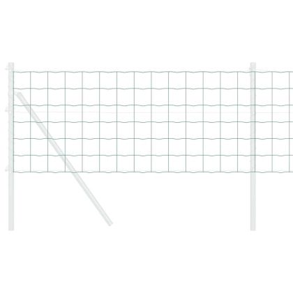 Европейска ограда Зелен 0,6 x 50 м Желязо с PVC покритие