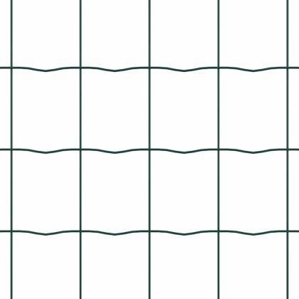 Европейска ограда Зелен 0,4 x 10 м Желязо с PVC покритие