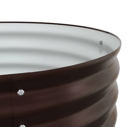 Повдигнато легло Кафяво 240 x 80 x 81 cm Стомана