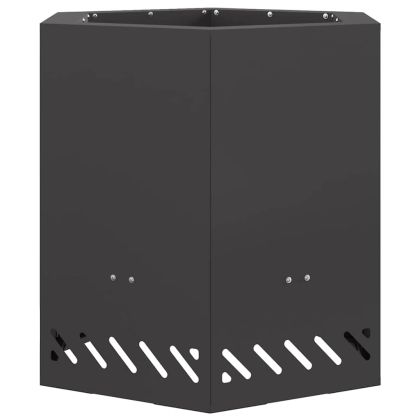 Бездимна огнище Черно 48 x 48 x 51 см Кортенова стомана