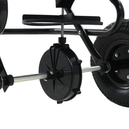 Ръчен разпръсквач за сол, PVC и стомана, 125x74x79 см, 45 л