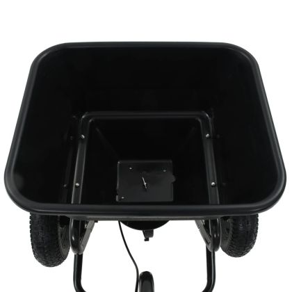 Ръчен разпръсквач за сол, PVC и стомана, 125x74x79 см, 45 л