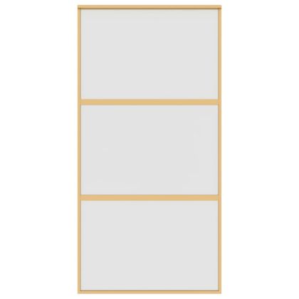 Плъзгаща се врата 102,5x205 см матирано ESG стъкло и алуминий