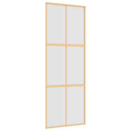 Плъзгаща се врата 76x205 см матирано ESG стъкло и алуминий