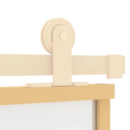 Плъзгаща се врата 76x205 см матирано ESG стъкло и алуминий