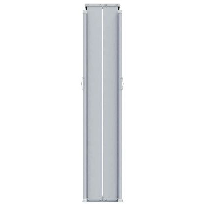 Прибираща се странична тента, червена, 117x1200 см