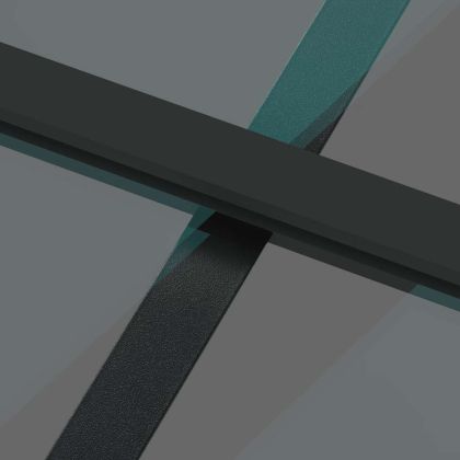 Плъзгаща се врата с обков 90x205 см Закалено стъкло&Алуминий