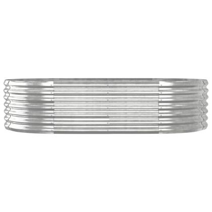 Градинска повдигната леха поцинкована стомана сребрист