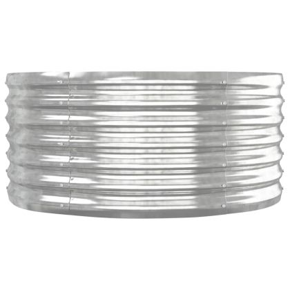 Градинска повдигната леха поцинкована стомана сребрист