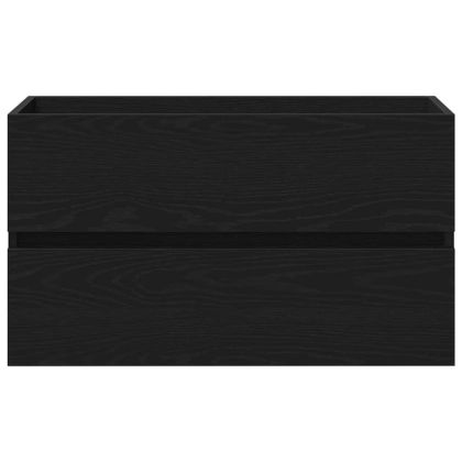 Шкаф за мивка в баня Черния дъб 80 х 39 х 62 см Инженерно дърво