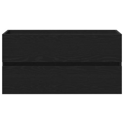 Шкаф за мивка в баня Черния дъб 80 х 39 х 62 см Инженерно дърво