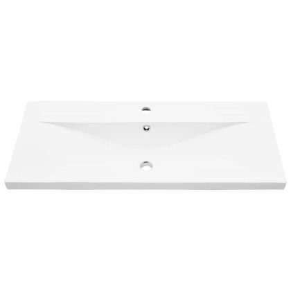 Комплект мебели за баня 4 pcs Черния дъб Инженерно дърво