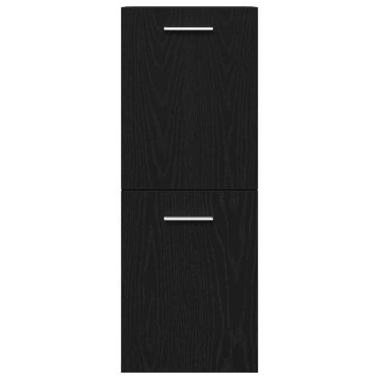 Комплект мебели за баня 4 pcs Черния дъб Инженерно дърво