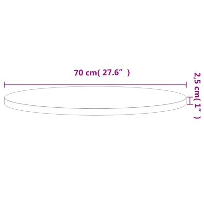 Плот за маса Ø70x2,5 см кръгъл масивен бук