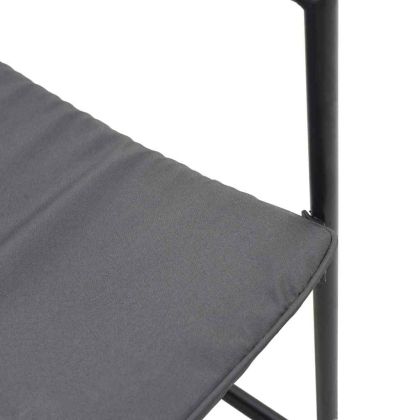 Стол с възглавница 4 pcs Черно и антрацит Textilene