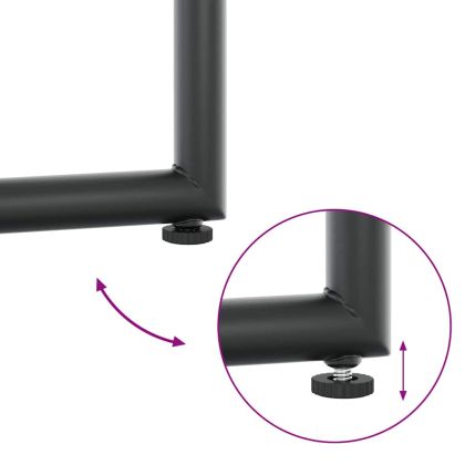 Стол с възглавница 4 pcs Черно и антрацит Textilene