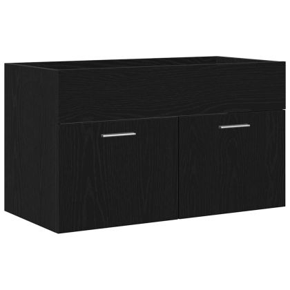 Шкаф за баня Черния дъб 80 x 38,5 x 46 cm Инженерно дърво