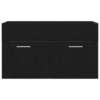 Шкаф за баня Черния дъб 80 x 38,5 x 46 cm Инженерно дърво