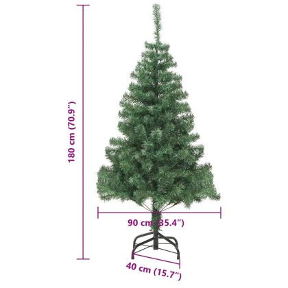 Коледно дърво Зелен 180 cm ПВЦ