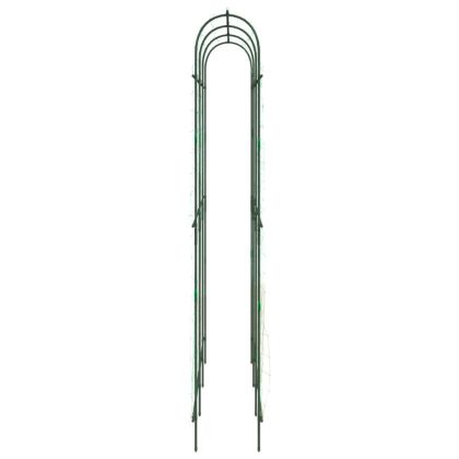Градински перголи за увивни растения 2 бр U-рамка стомана