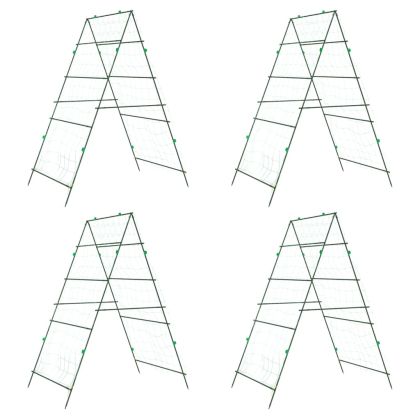 Градински перголи за увивни растения 4 бр А-рамка стомана