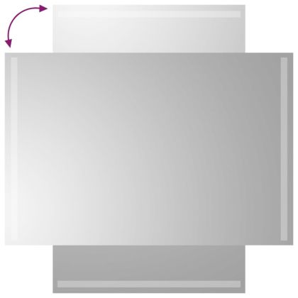 LED огледало за баня, 60x90 см