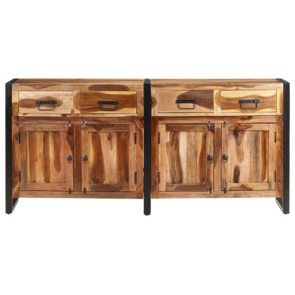 Бюфет 172x35x80 см масивно акациево дърво с меден финиш