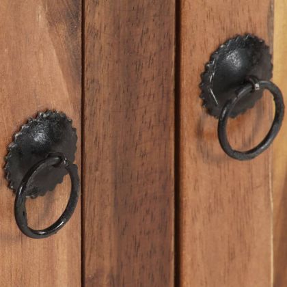 Бюфет 172x35x80 см масивно акациево дърво с меден финиш