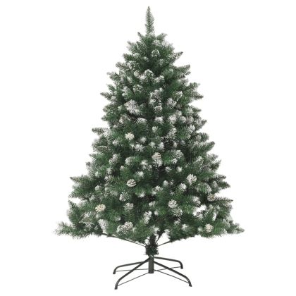Изкуствена коледна елха със стойка, 120 см, PVC
