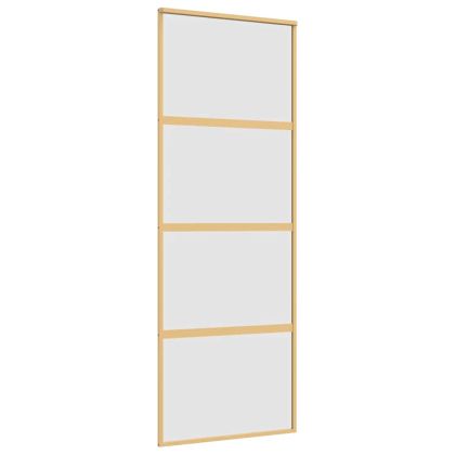 Плъзгаща се врата 76x205 см матирано ESG стъкло и алуминий