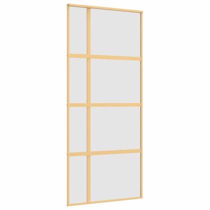 Плъзгаща се врата 90x205 см матирано ESG стъкло и алуминий