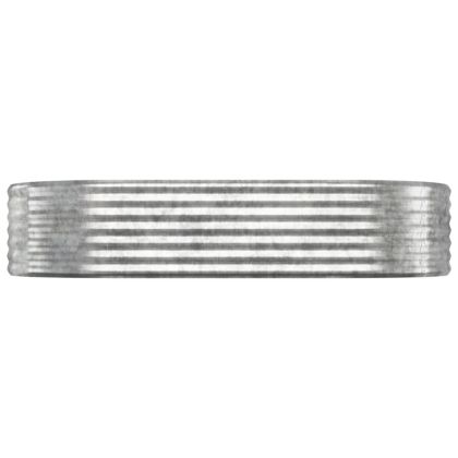 Градинска повдигната леха поцинкована стомана сребрист