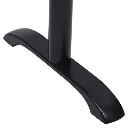 Крака за бистро маси 2 бр, черен, 61x8x72 см, чугун