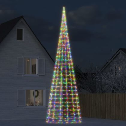 LED коледна елха 3000 LED цветни 800 см