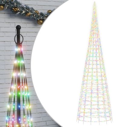 LED коледна елха 3000 LED цветни 800 см