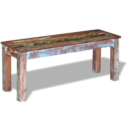 Пейка, регенерирано дърво масив, 110х35х45 см