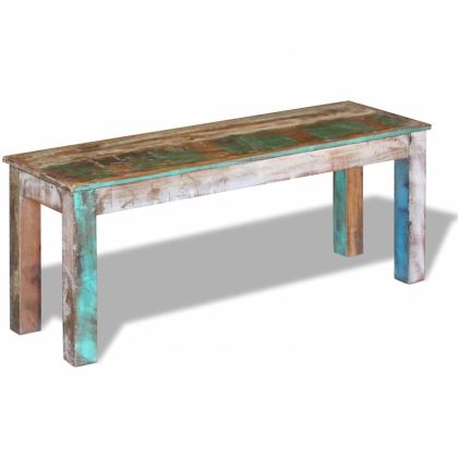 Пейка, регенерирано дърво масив, 110х35х45 см